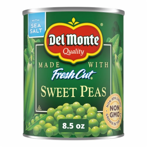 Del Monte® Fresh Cut Sweet Peas Canned Vegetables Perspective: front