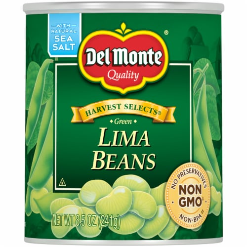 Del Monte® Fresh Cut Harvest Selects® Green Lima Beans Perspective: front
