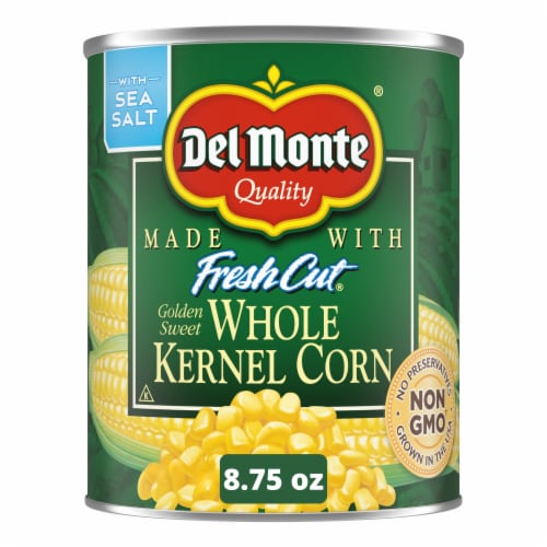 Del Monte Fresh Cut Golden Sweet Whole Kernel Corn Perspective: front