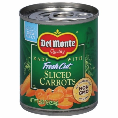 Del Monte® Fresh Cut® Sliced Carrots with Natural Sea Salt Perspective: front