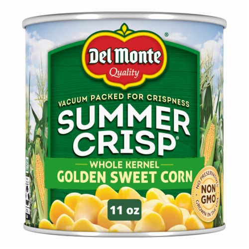 Del Monte Summer Crisp Whole Kernel Corn Golden Sweet Corn Perspective: front