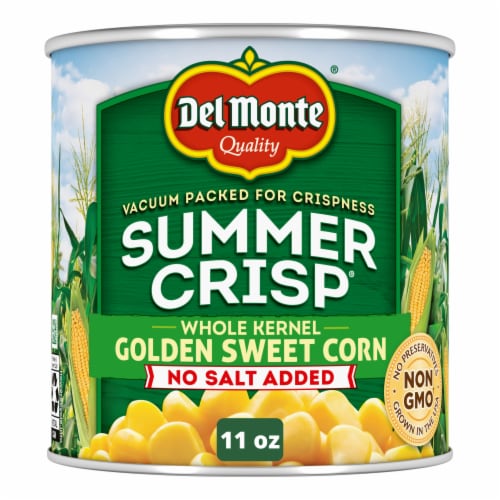 Del Monte® Summer Crisp® No Salt Added Whole Kernel Golden Sweet Corn Perspective: front