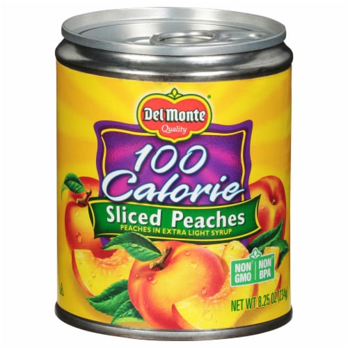 Del Monte 100 Calorie Sliced Peaches in Extra Light Syrup, 8.25 oz Kroger