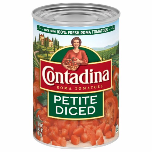 Contadina® Petite Diced Roma Tomatoes Perspective: front