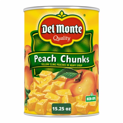 Del Monte® Yellow Cling Peach Chunks in Heavy Syrup Canned Fruit