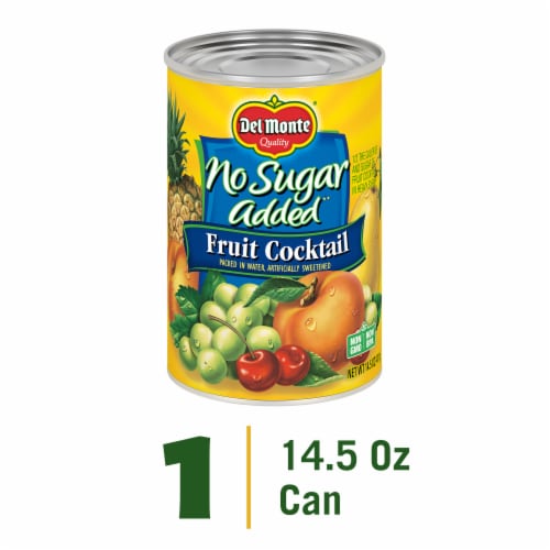 Del Monte® No Sugar Added Fruit Cocktail Canned Fruit Perspective: front