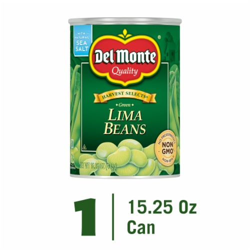 Del Monte® Harvest Selects® Fresh Cut® Green Lima Beans Canned Vegetables Perspective: front