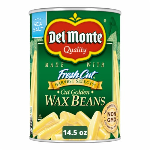 Del Monte Harvest Selects Cut Golden Wax Beans Perspective: front
