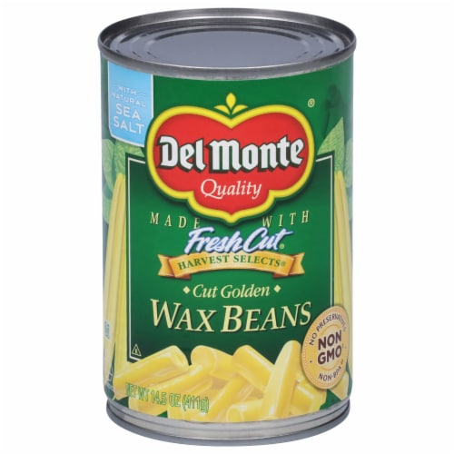 Del Monte Harvest Selects Cut Golden Wax Beans Perspective: front