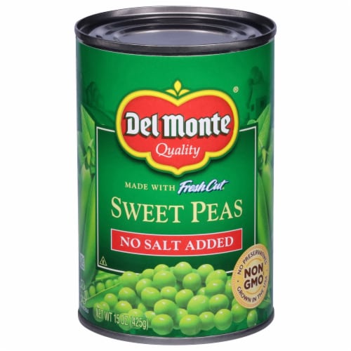 Del Monte No Salt Added Sweet Peas Perspective: front