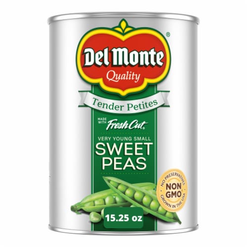 Del Monte Harvest Selects® Very Young Small Sweet Peas Perspective: front