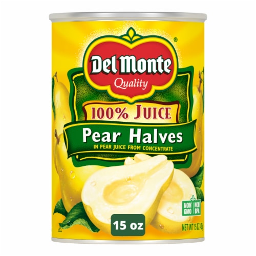 Del Monte Pear Halves in 100% Juice Perspective: front
