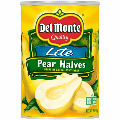 Del Monte® Lite Pear Halves in Extra Light Syrup Perspective: front