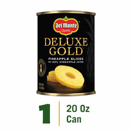 Del Monte® Deluxe Gold™ Pineapple Slices in 100% Juice Canned Fruit