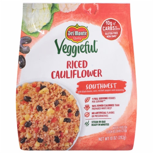 Del Monte® Veggieful™ Southwest Riced Cauliflower Frozen Vegetables, 10 ...