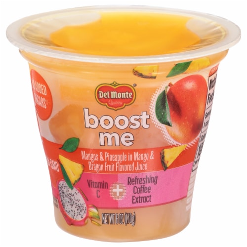 Del Monte® Boost Me Stay Well Mangos & Pineapple in Mango and Dragon Fruit  Flavored Juice Fruit Cup, 6 oz - Harris Teeter