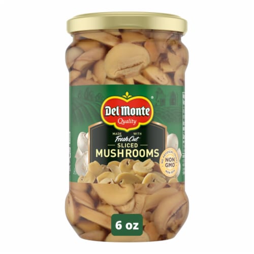 Del Monte Mushroom Slices Perspective: front