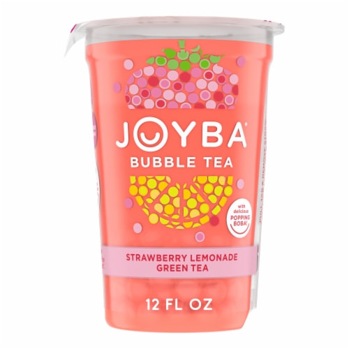 Joyba Strawberry Lemonade Green Tea Bubble Tea Perspective: front