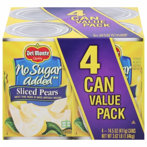 Del Monte® No Sugar Added Sliced Pears Perspective: front