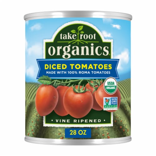 Take Root Organics Diced Organic Tomatoes Perspective: front