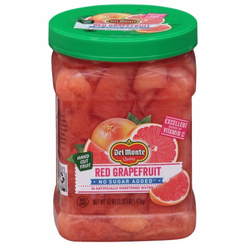 Del Monte® No Sugar Added Red Grapefruit Jar Perspective: front