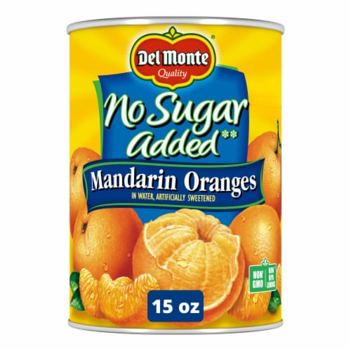 Del Monte No Sugar Added Mandarin Oranges Perspective: front