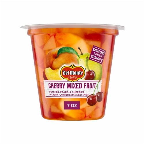 Del Monte® Cherry Mixed Fruit Cup Snacks Perspective: front