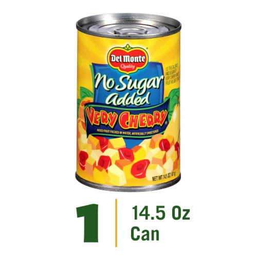 Del Monte® Very Cherry No Sugar Added Mixed Fruit in Water Canned Fruit Perspective: front