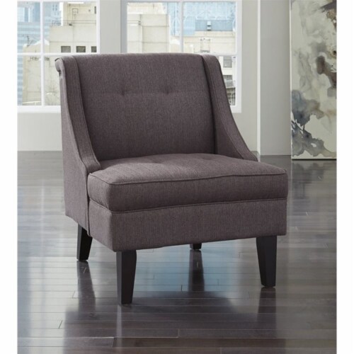 Signature Design by Ashley Clarinda Fabric Accent Chair in Gray Perspective: front