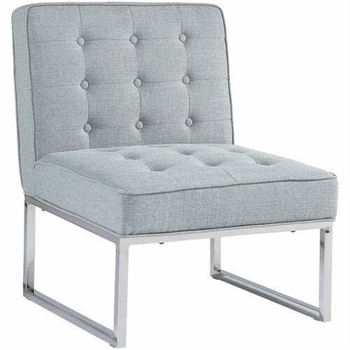 Ashley Cimarosse Tufted Accent Chair in Gray Perspective: front