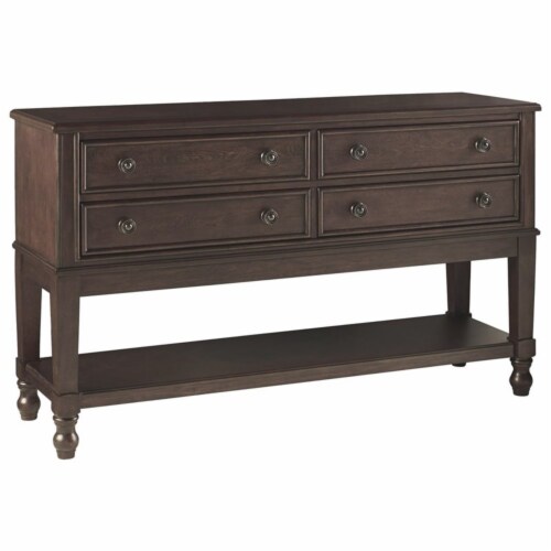 Signature Design by Ashley Adinton Dining Room Server in Reddish Brown Perspective: front