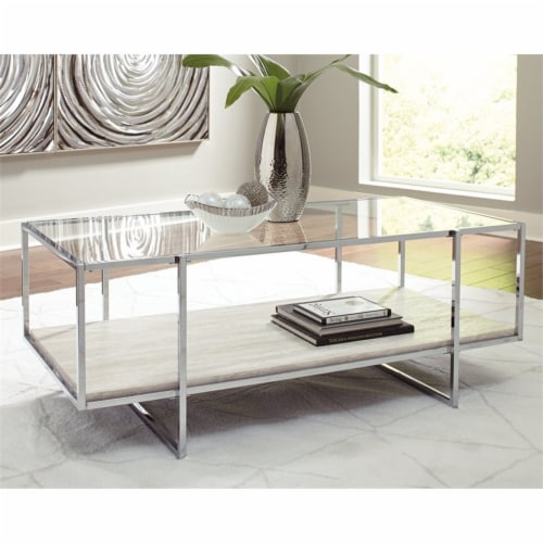 Ashley furniture stone coffee table discount