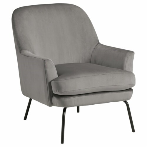 Ashley Furniture Dericka Steel Gray Accent Chair Perspective: front