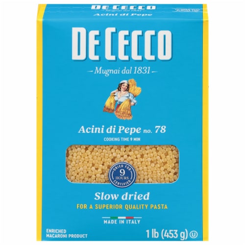 De Cecco Enriched Macaroni Acini Di Pepe