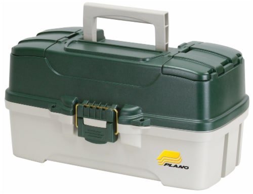 Plano® Three-Tray Tackle Box - Green Perspective: front