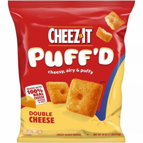 Cheez-It Crackers Puff'd Double Cheese (16 Ounce) Perspective: front
