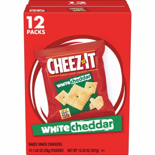 Cheez-It® White Cheddar Baked Snack Crackers Perspective: front