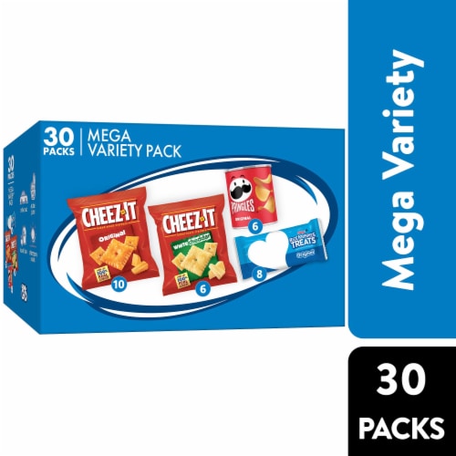 Cheez-It, Pringles, & Rice Krispie Treats Mega Variety Pack Perspective: front