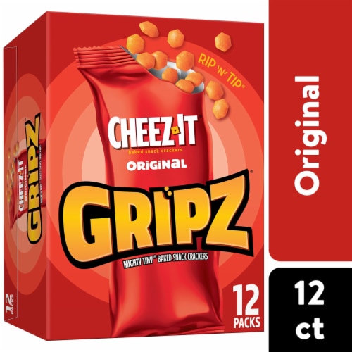 Cheez-It® Gripz Original Cheese Crackers Multipack Perspective: front