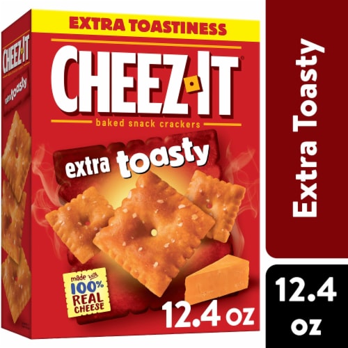 Cheez-It Extra Toasty Cheese Crackers Perspective: front