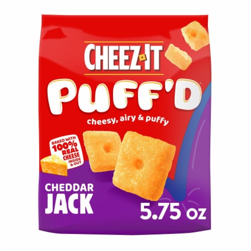 Cheez-It® Puff'd Cheddar Jack Cheesy Baked Snacks Perspective: front