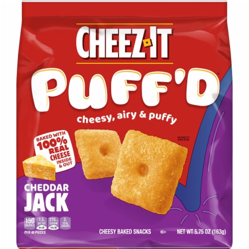 Cheez-It® Puff'd Cheddar Jack Cheese Puffs Snacks Perspective: front