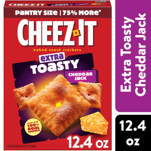 Cheez-It® Extra Toasty Cheddar Jack Cheese Crackers Perspective: front