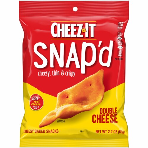 Cheez-It® Snap'd Double Cheese Cheese Cracker Chips Perspective: front