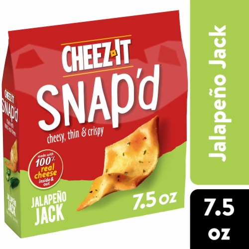 Cheez-It Snap'd Jalapeno Jack Cheese Cracker Chips Perspective: front