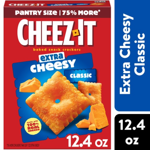 Cheez-It® Extra Cheesy Cheese Crackers Perspective: front