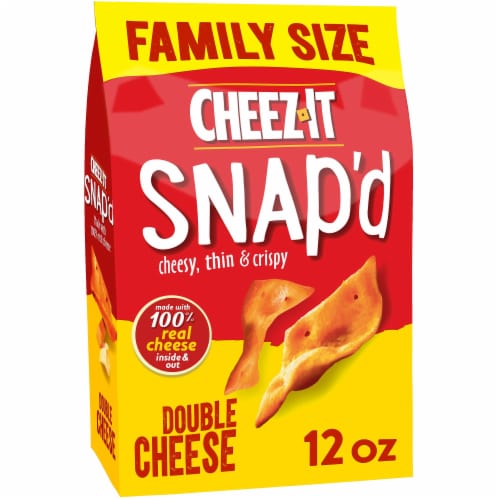 Cheez-It® Snap'd Double Cheese Crisps Crackers Perspective: front