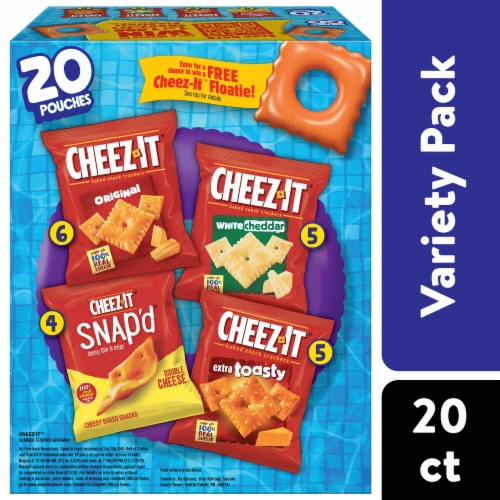 Cheez-It® Classic Mix Cheese Crackers Variety Pack Perspective: front