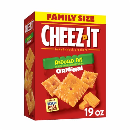 Cheez-It® Reduced Fat Original Cheese Snack Crackers Family Size Perspective: front