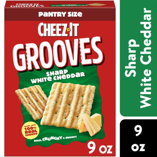 Cheez-It® Grooves Sharp White Cheddar Cheese Crackers